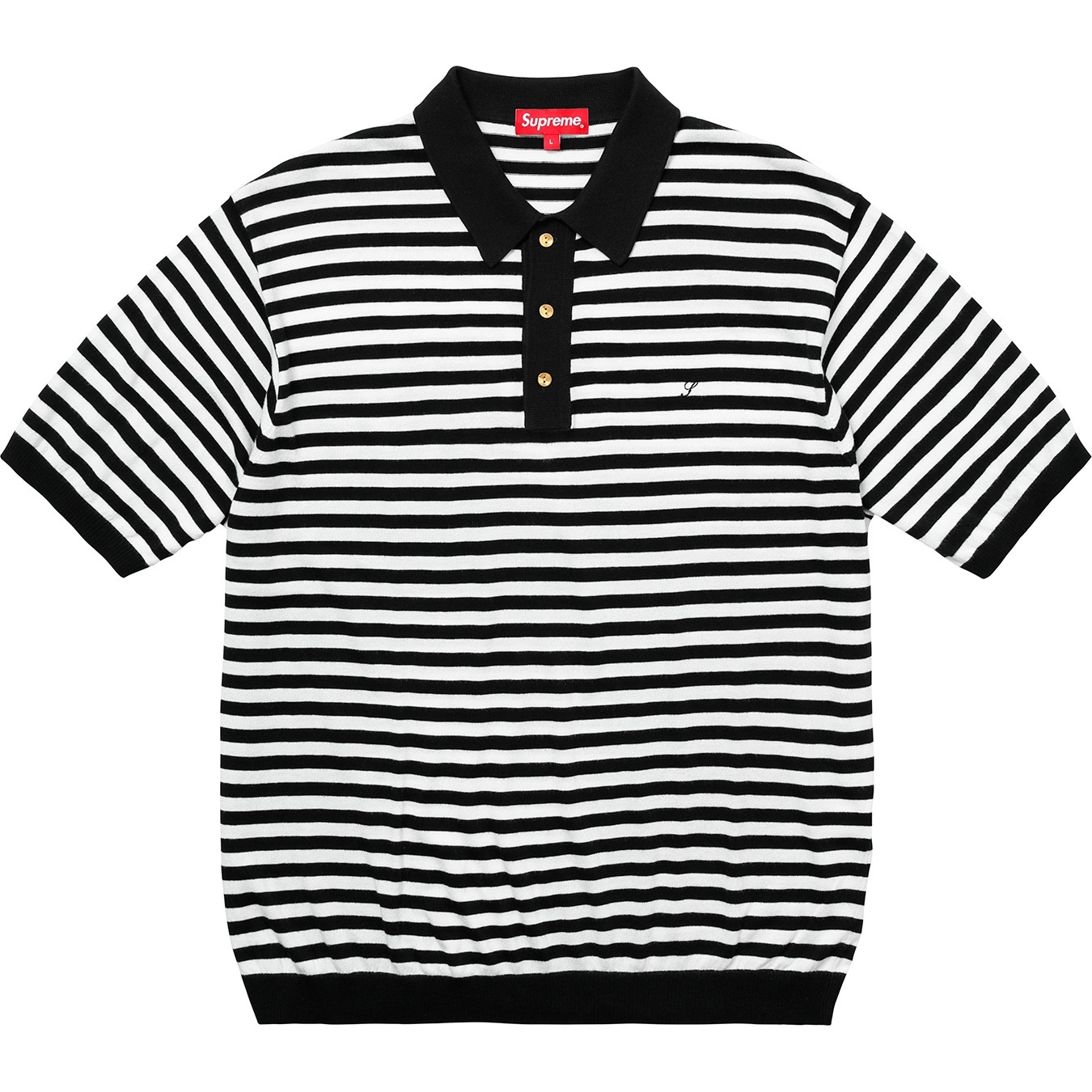 Striped Knit Polo view 4